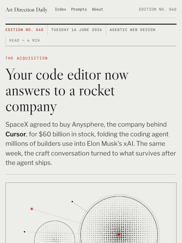 Issue 040 — Your code editor now answers to a rocket company