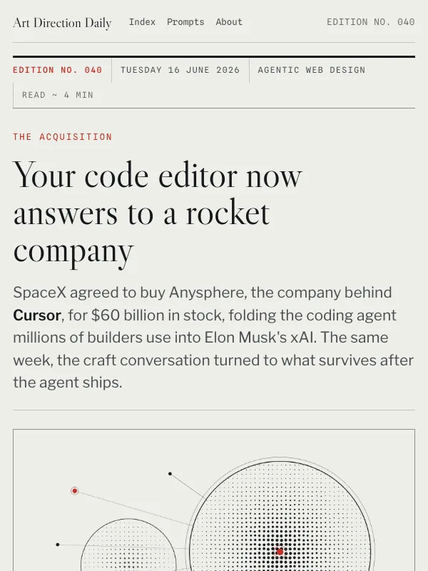 Issue 040 — Your code editor now answers to a rocket company