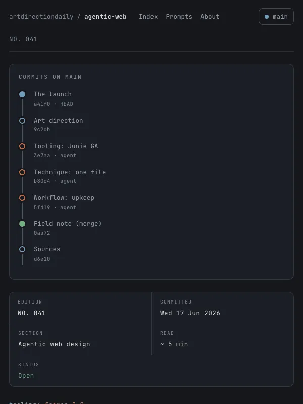 Issue 041 — Design just learned to branch and merge