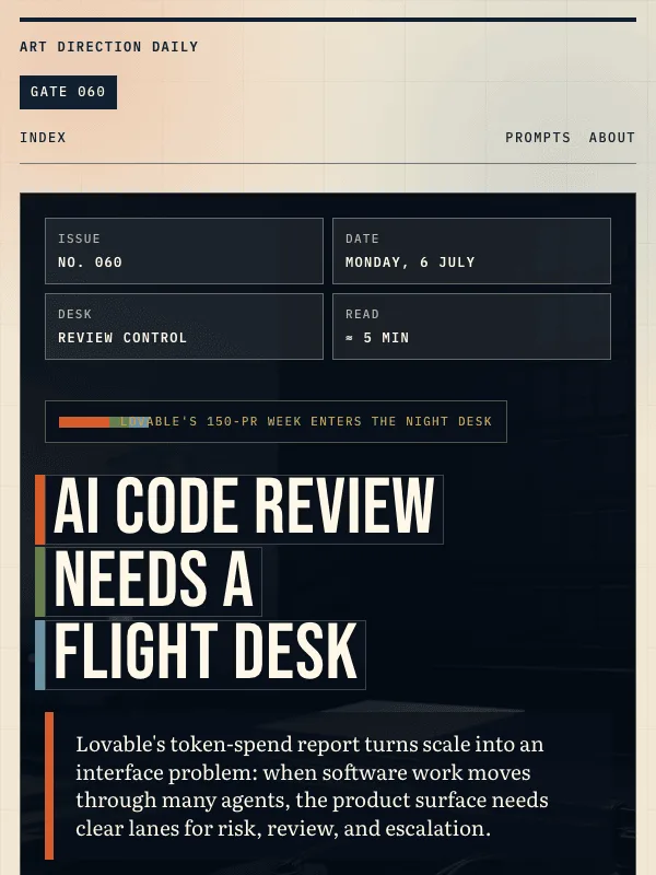 Issue 060 — AI code review needs a flight desk