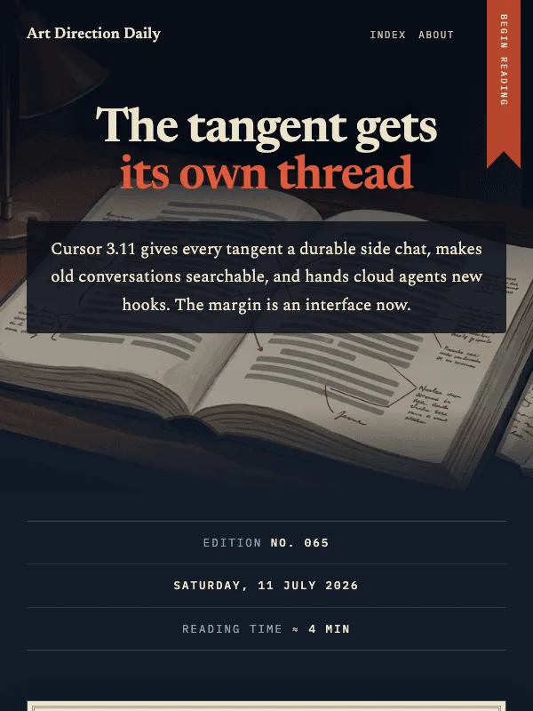Issue 065 — The tangent gets its own thread