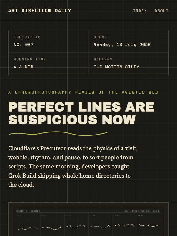 Issue 067 — Perfect lines are suspicious now