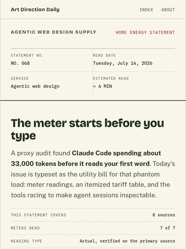 Issue 068 — The meter starts before you type