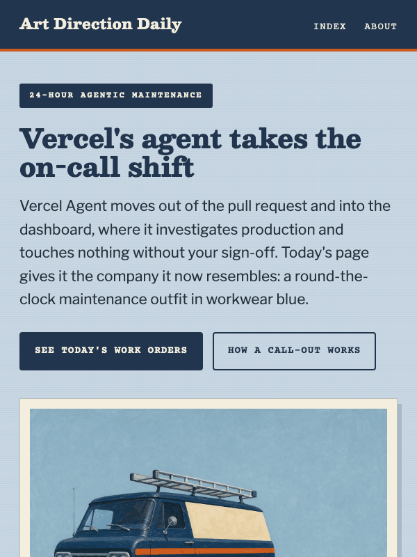 Visual result for the The Service Call prompt