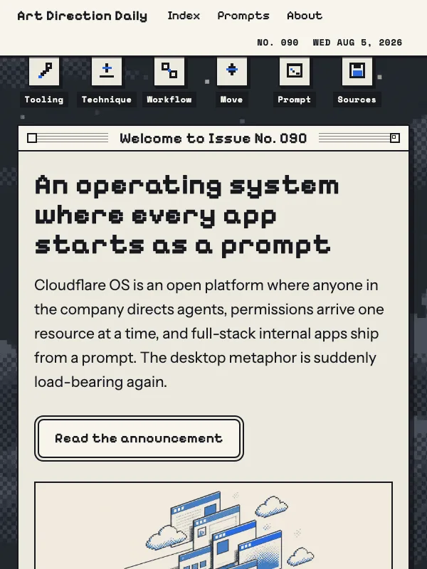 Issue 090 — An operating system where every app starts as a prompt