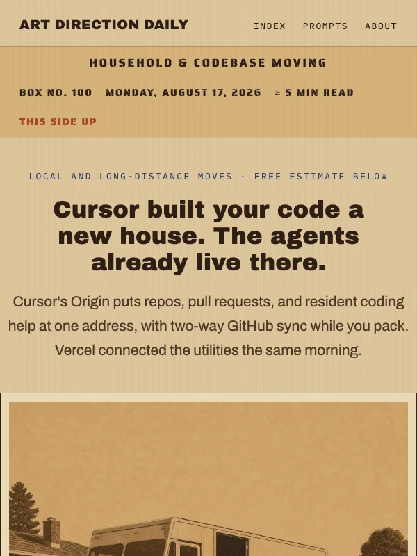 Issue 100 — Cursor built your code a new house. The agents already live there.